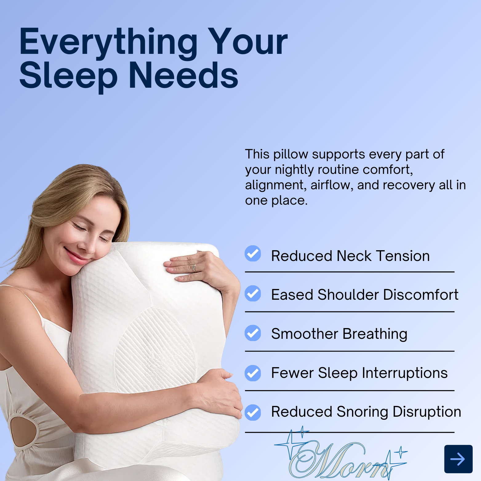 CozyRest™ Ergonomic Pillow